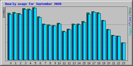 Hourly usage for September 2026